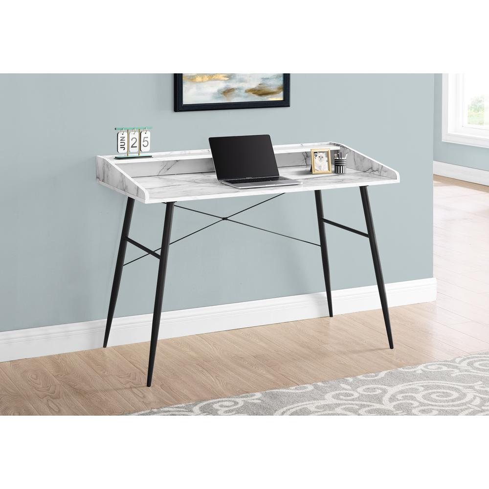Computer Desk, Home Office, Laptop, Storage Shelves, 48L. Picture 8