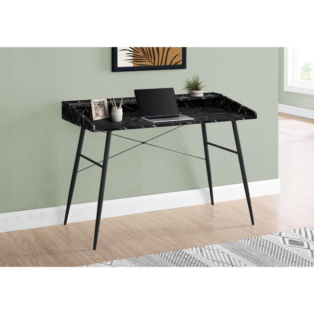 Computer Desk, Home Office, Laptop, Storage Shelves, 48L. Picture 2