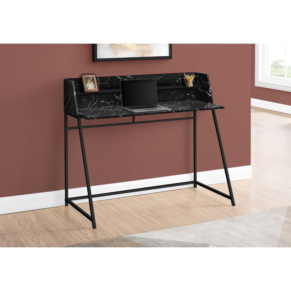 Computer Desk, Home Office, Laptop, Storage Shelves, 48L. Picture 2