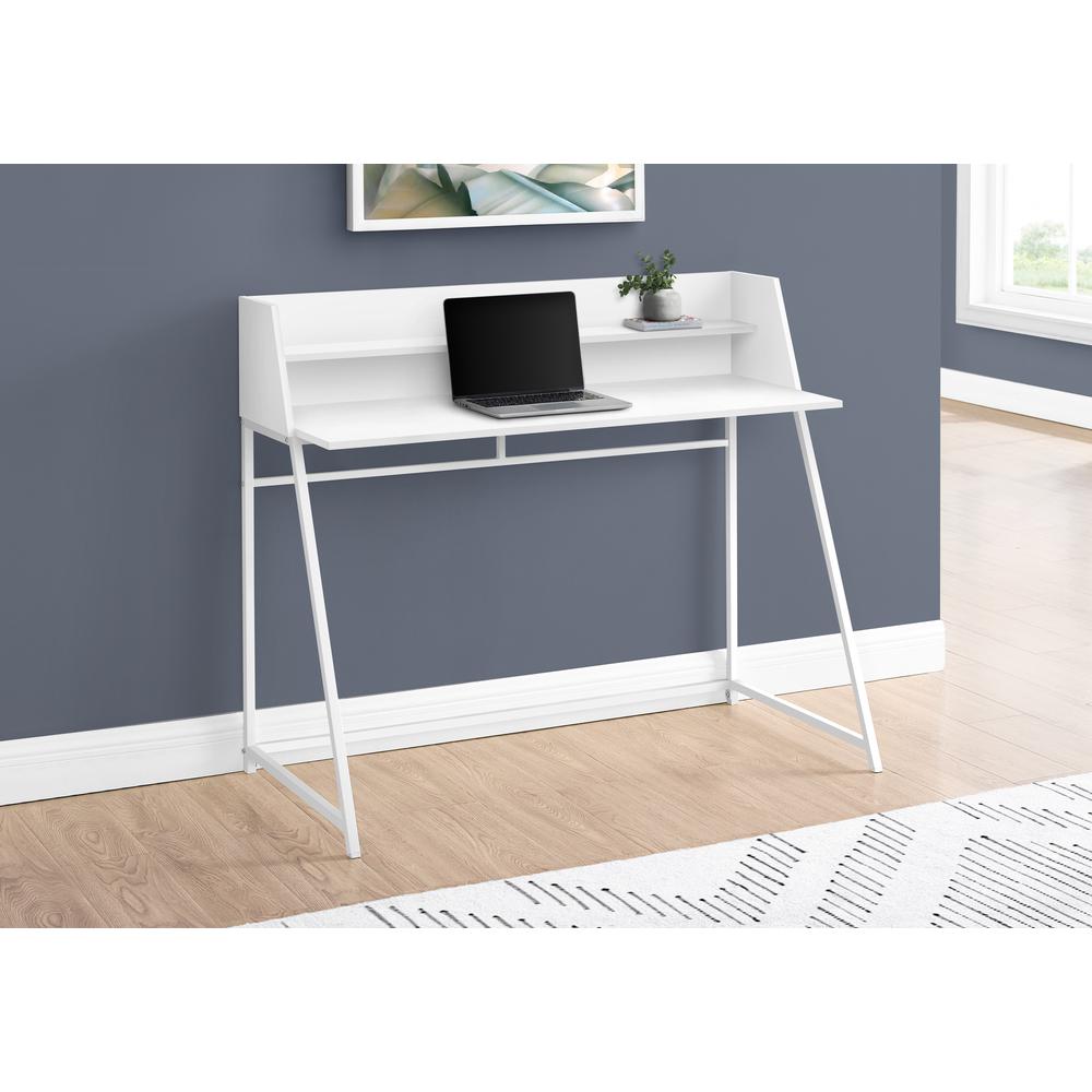 Computer Desk, Home Office, Laptop, Storage Shelves, 48L. Picture 8