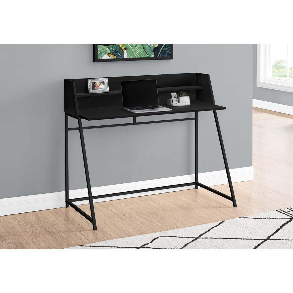 Computer Desk, Home Office, Laptop, Storage Shelves, 48L. Picture 8