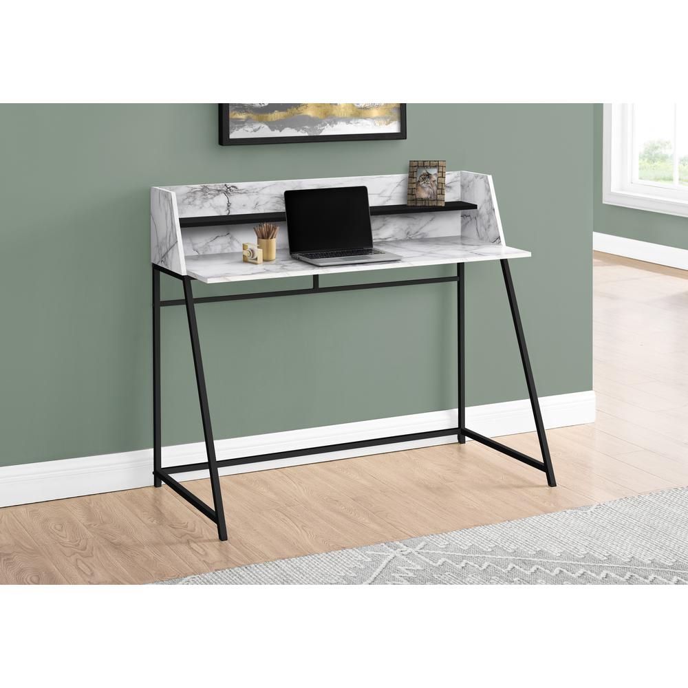 Computer Desk, Home Office, Laptop, Storage Shelves, 48L. Picture 8