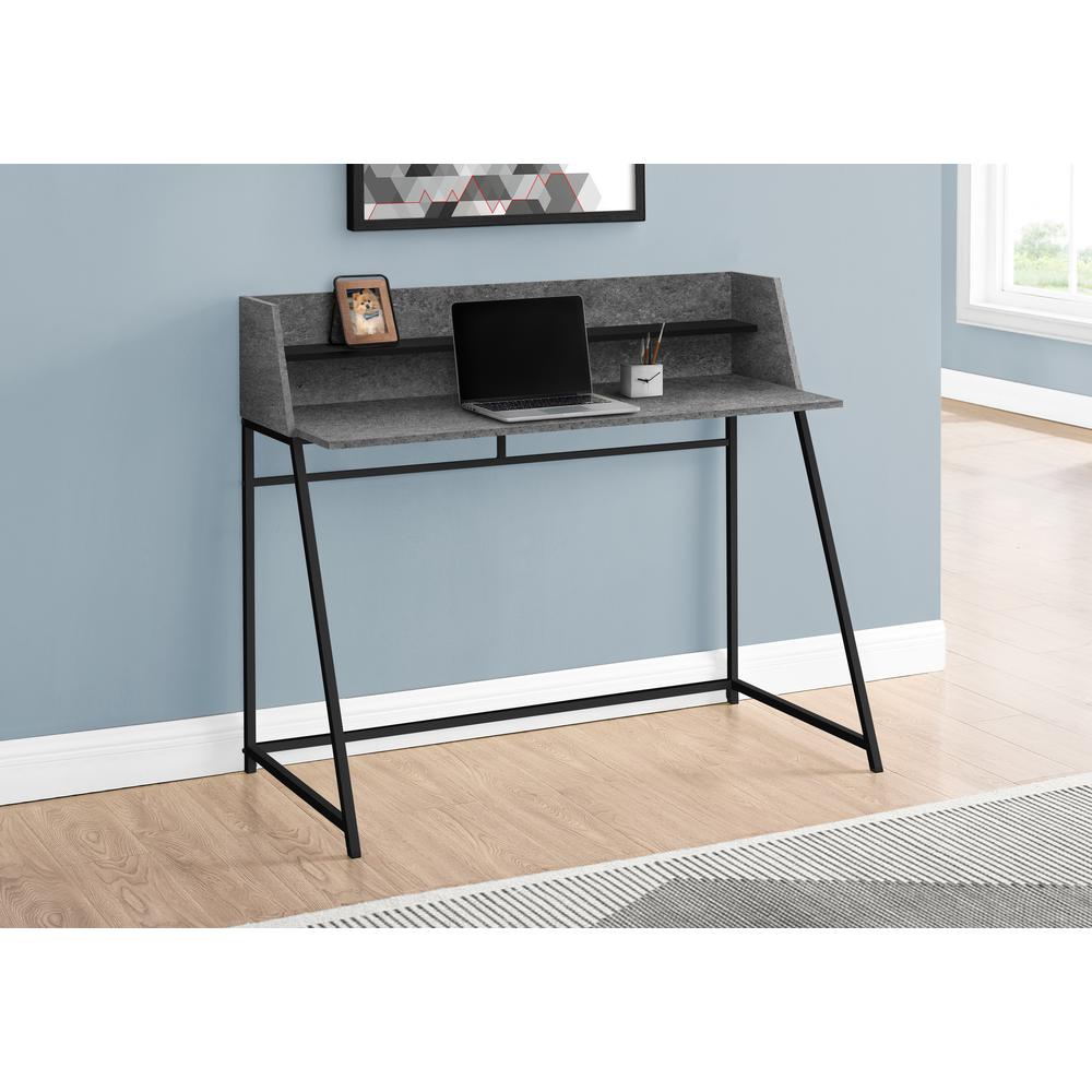 Computer Desk, Home Office, Laptop, Storage Shelves, 48L. Picture 8