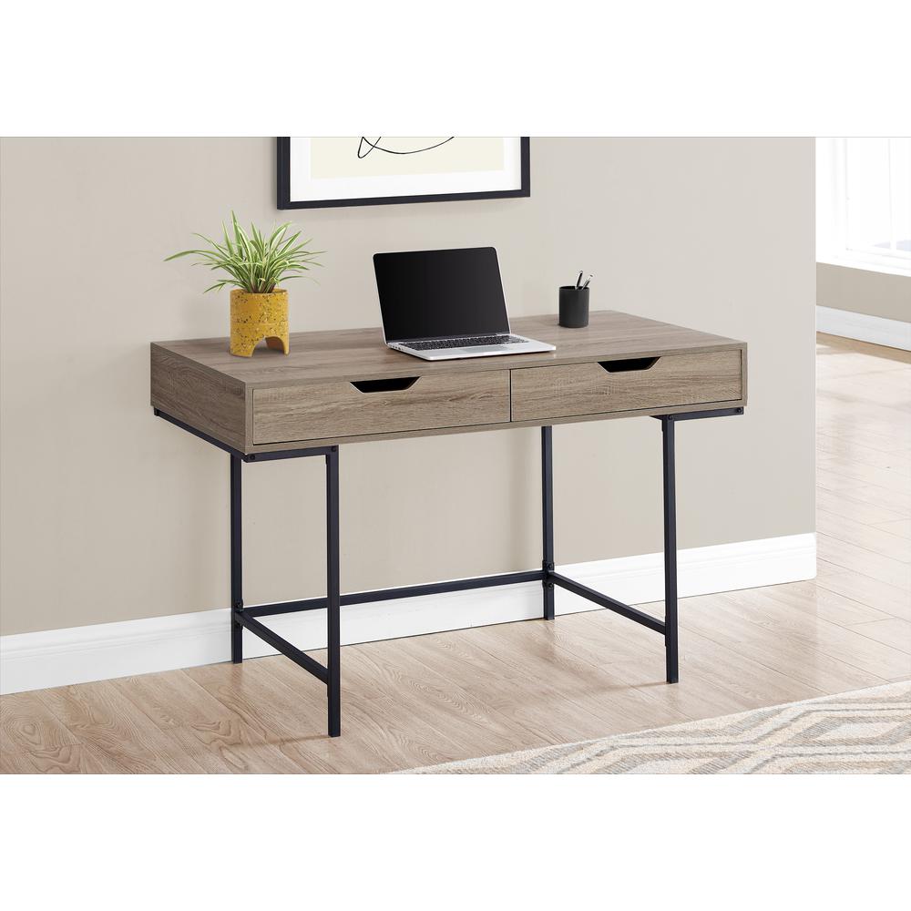 Computer Desk, Home Office, Laptop, Storage Drawers, 48L. Picture 9