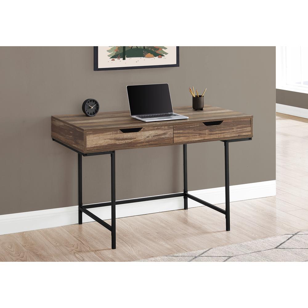 Computer Desk, Home Office, Laptop, Storage Drawers, 48L. Picture 9