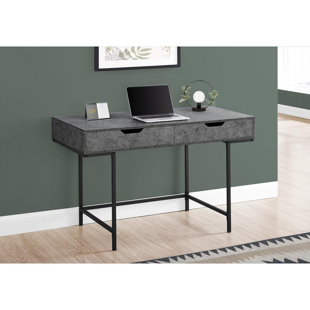 Computer Desk, Home Office, Laptop, Storage Drawers, 48L. Picture 9