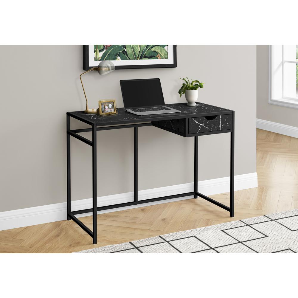 Computer Desk, Home Office, Laptop, Storage Drawer, 42L. Picture 2