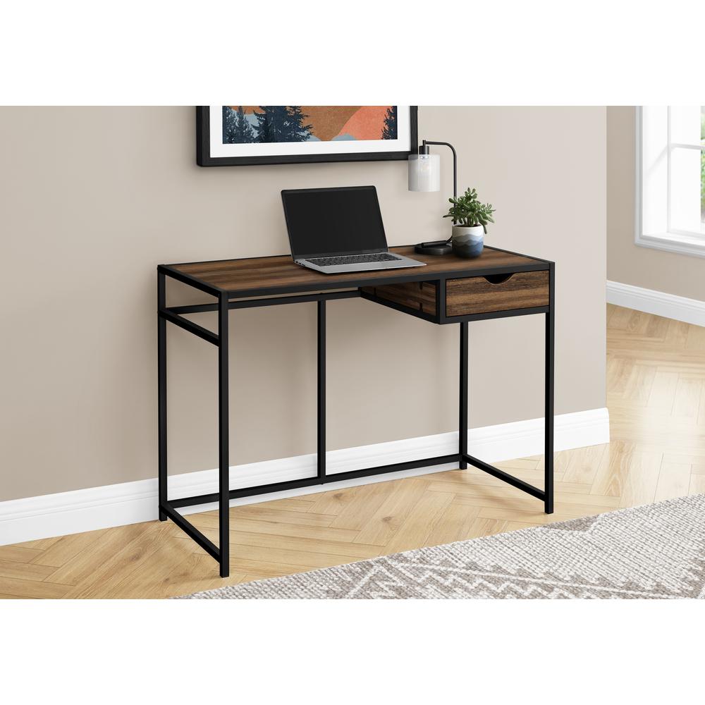 Computer Desk, Home Office, Laptop, Storage Drawer, 42L. Picture 2