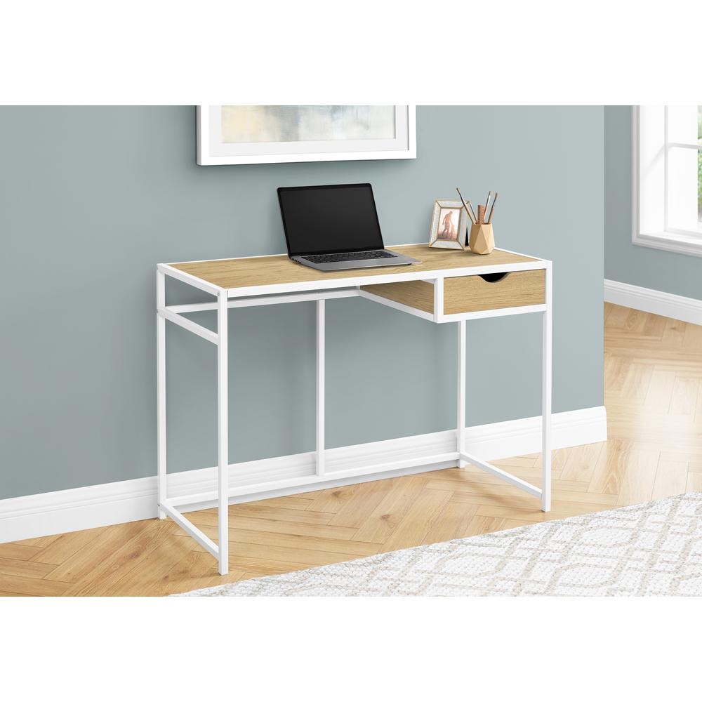Computer Desk, Home Office, Laptop, Storage Drawer, 42L. Picture 2