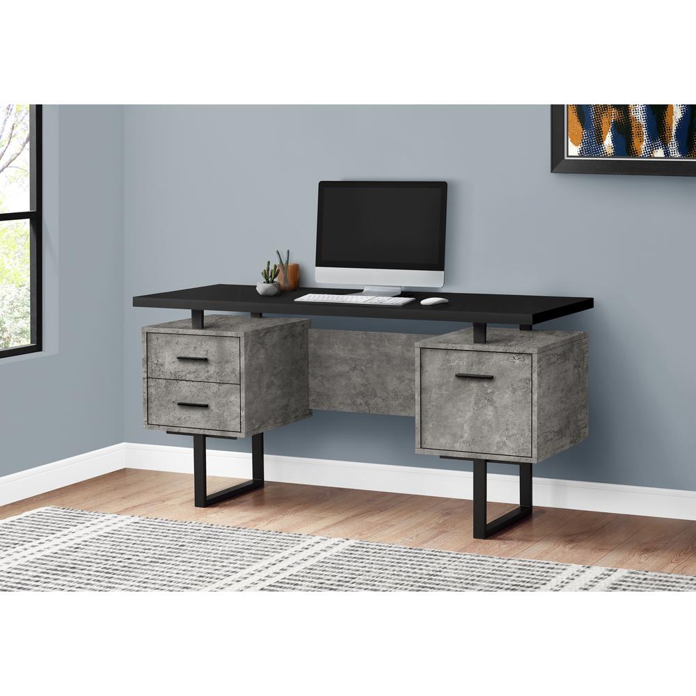 Computer Desk, Home Office, Laptop, Left, Right Set-up, Storage Drawers, 60L. Picture 2