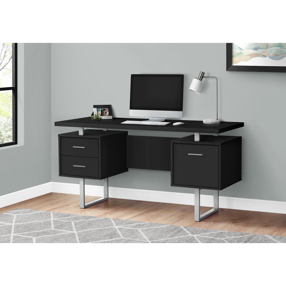 Computer Desk, Home Office, Laptop, Left, Right Set-up, Storage Drawers, 60L. Picture 2