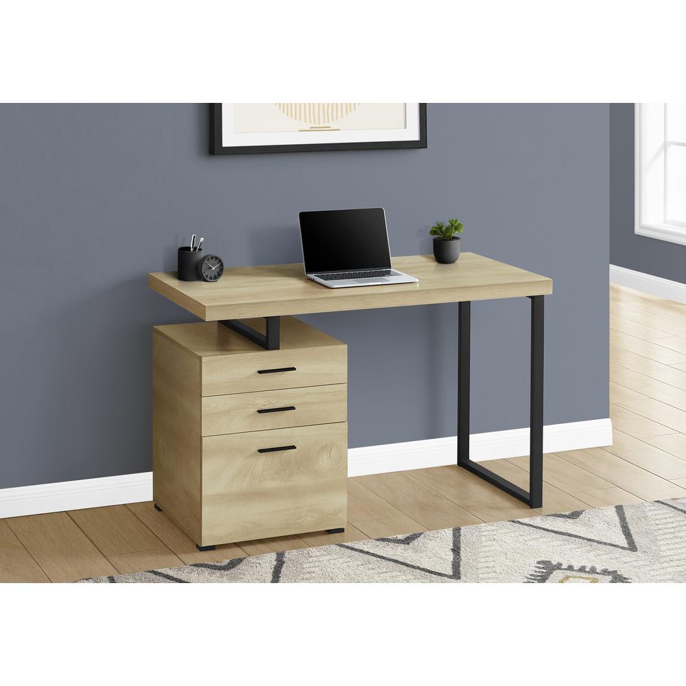 Computer Desk, Home Office, Laptop, Left, Right Set-up, Storage Drawers, 48L. Picture 2