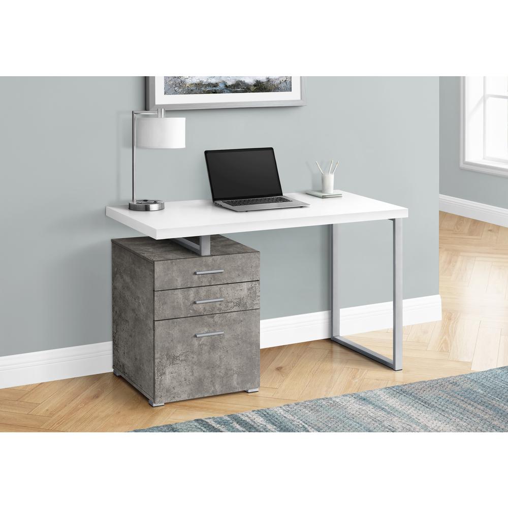 Computer Desk, Home Office, Laptop, Left, Right Set-up, Storage Drawers, 48L. Picture 2
