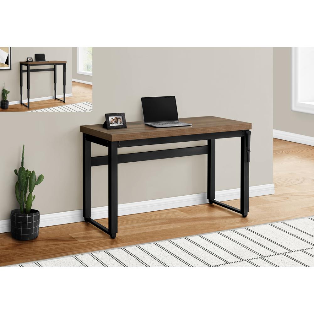 Computer Desk, Home Office, Standing, Adjustable, 48L, Work, Laptop. Picture 10
