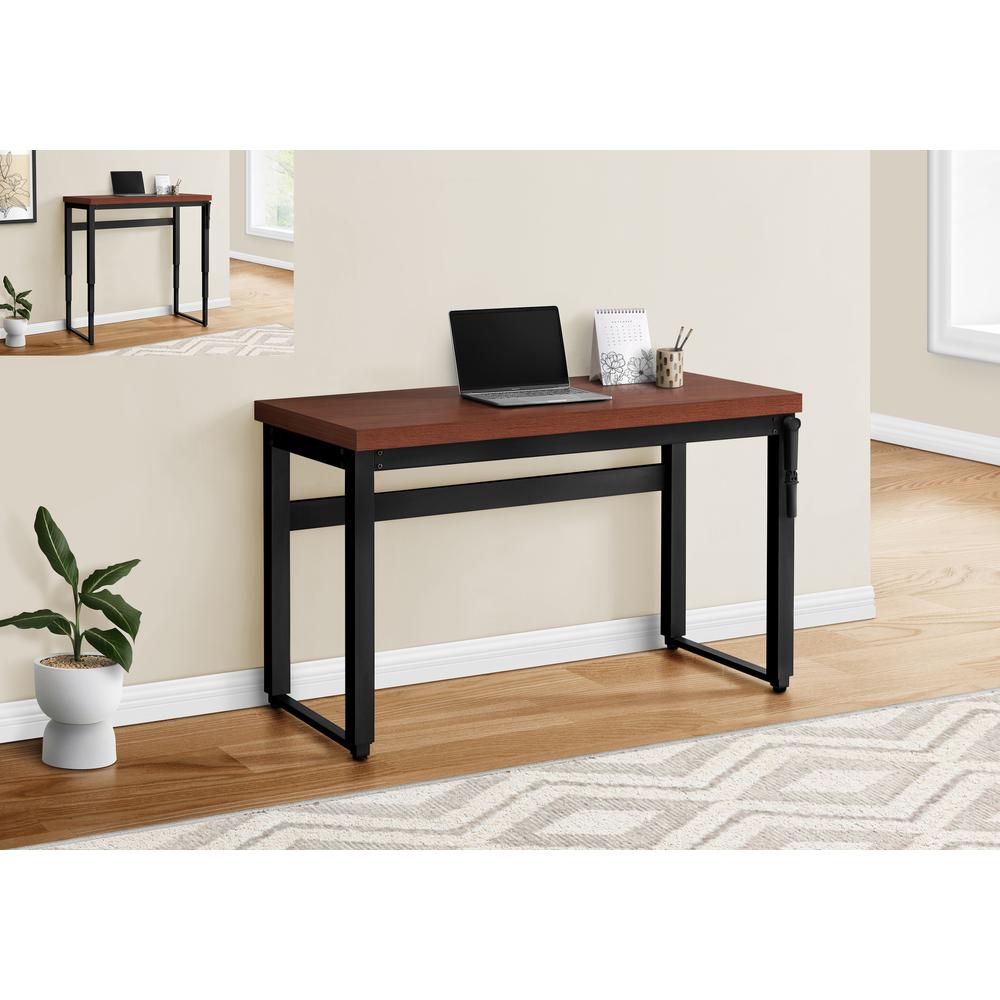 Computer Desk, Home Office, Standing, Adjustable, 48L, Work, Laptop. Picture 10