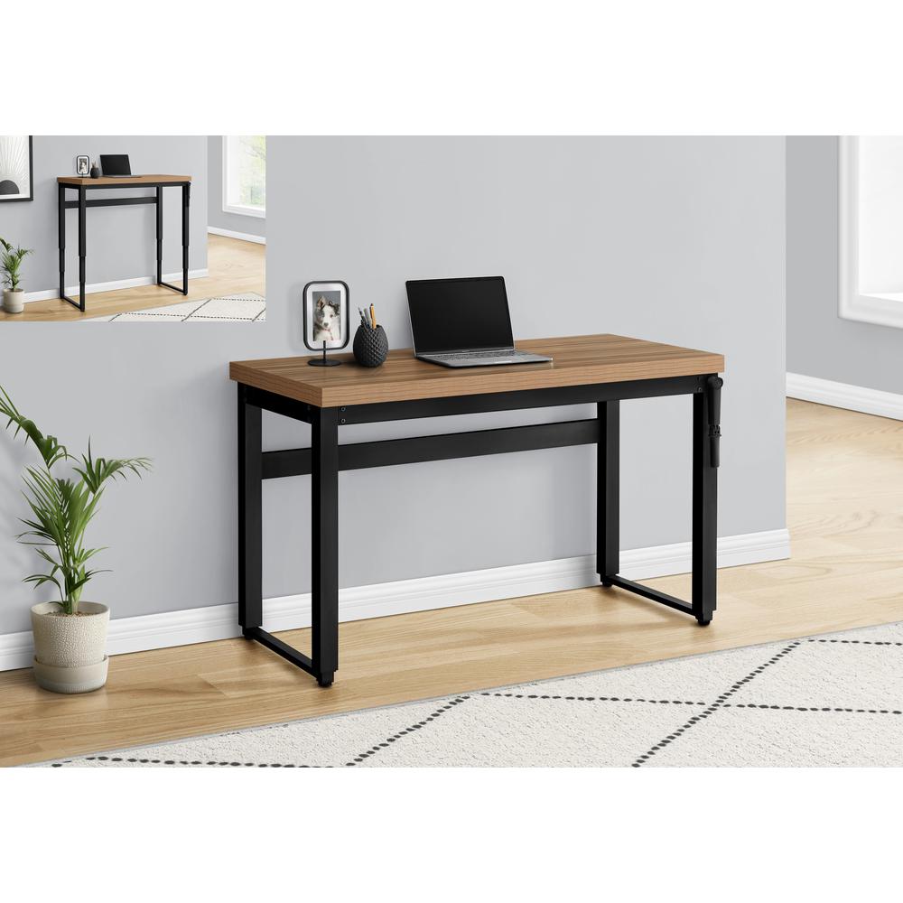 Computer Desk, Home Office, Standing, Adjustable, 48L, Work, Laptop. Picture 10