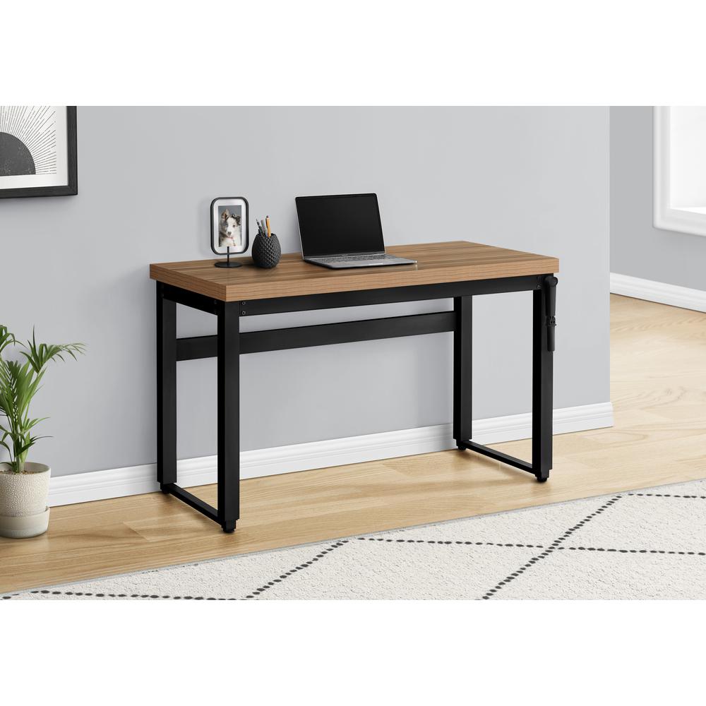 Computer Desk, Home Office, Standing, Adjustable, 48L, Work, Laptop. Picture 11