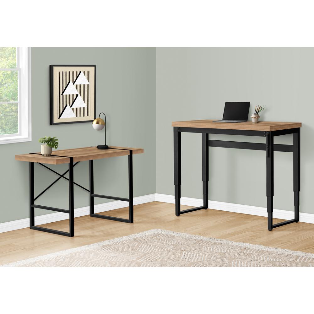 Computer Desk, Home Office, Standing, Adjustable, 48L, Work, Laptop. Picture 13