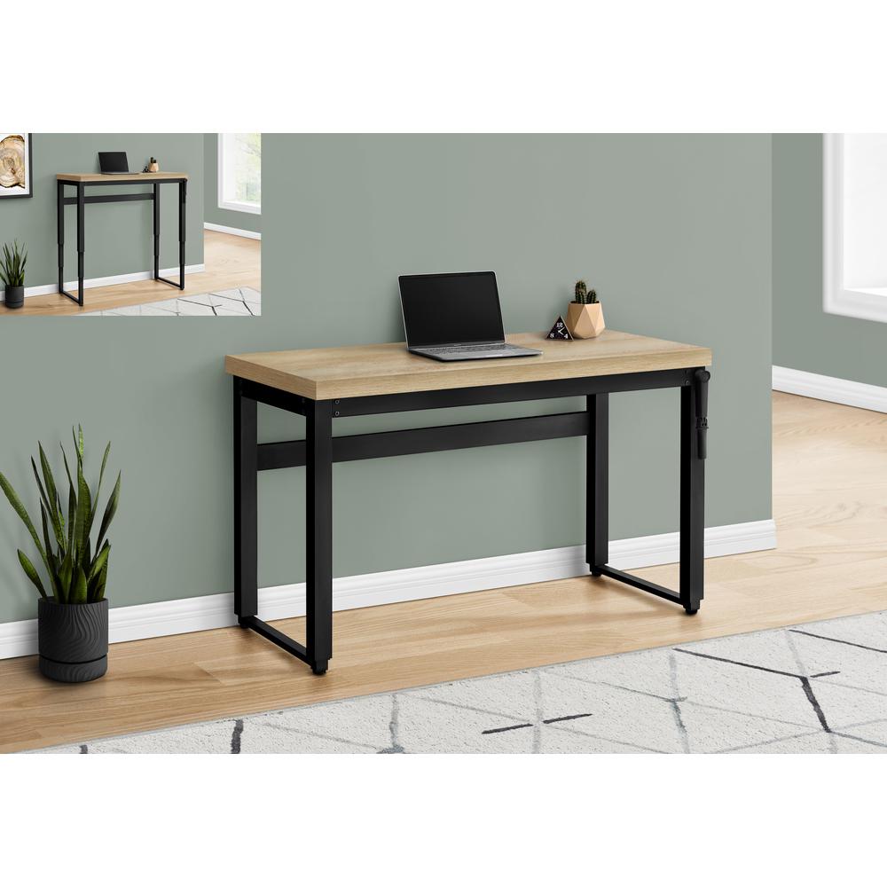 Computer Desk, Home Office, Standing, Adjustable, 48L, Work, Laptop. Picture 10