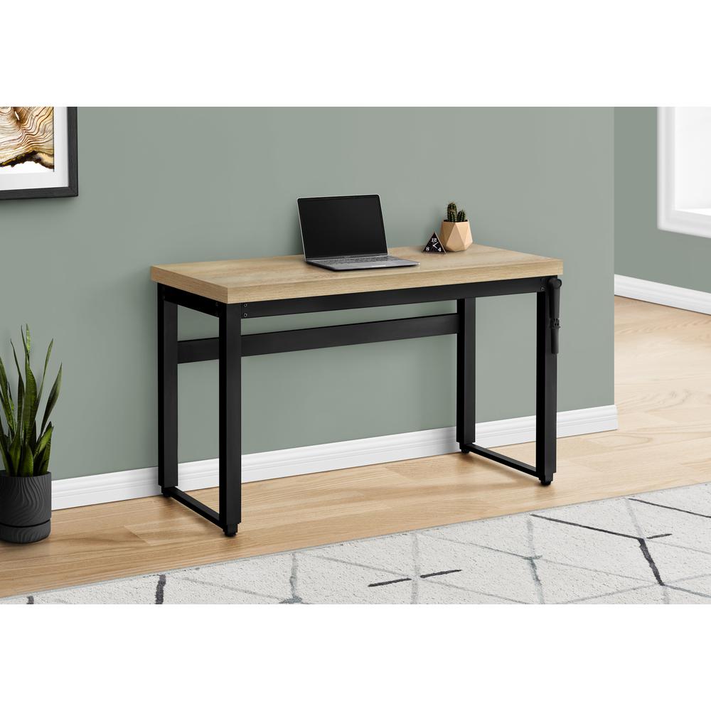 Computer Desk, Home Office, Standing, Adjustable, 48L, Work, Laptop. Picture 11