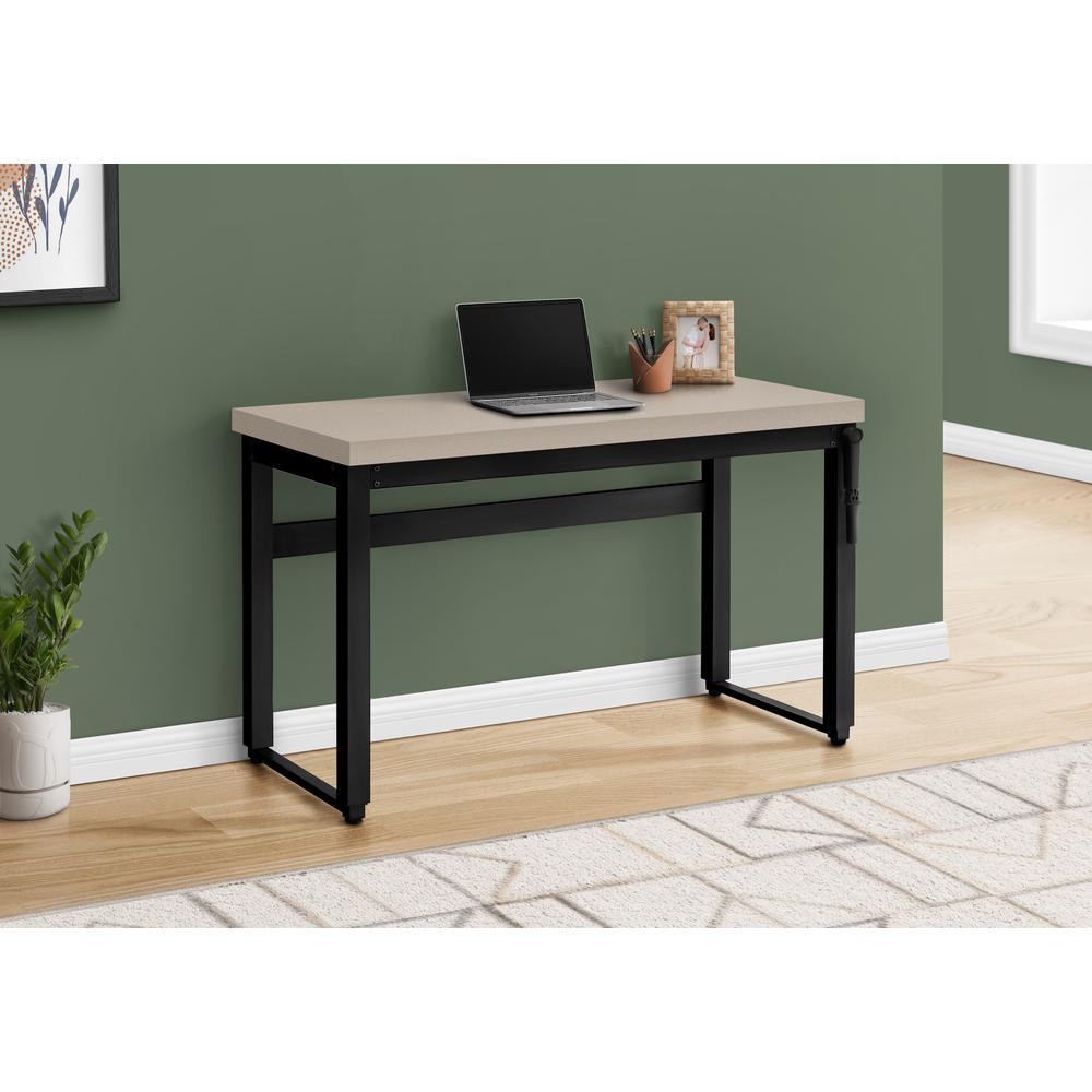 Computer Desk, Home Office, Standing, Adjustable, 48L, Work, Laptop. Picture 11