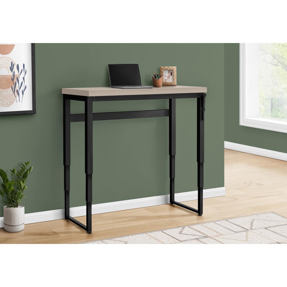 Computer Desk, Home Office, Standing, Adjustable, 48L, Work, Laptop. Picture 12