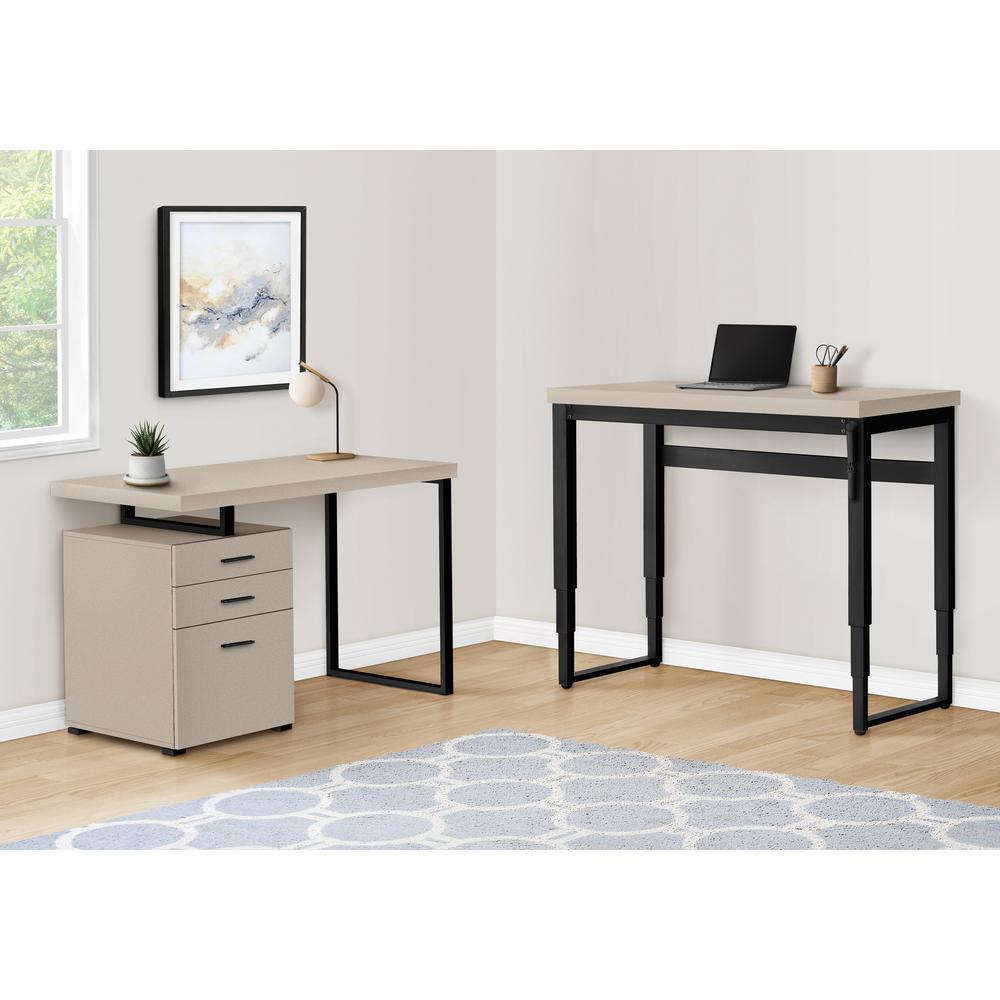 Computer Desk, Home Office, Standing, Adjustable, 48L, Work, Laptop. Picture 13