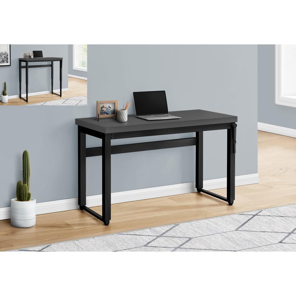 Computer Desk, Home Office, Standing, Adjustable, 48L, Work, Laptop. Picture 10