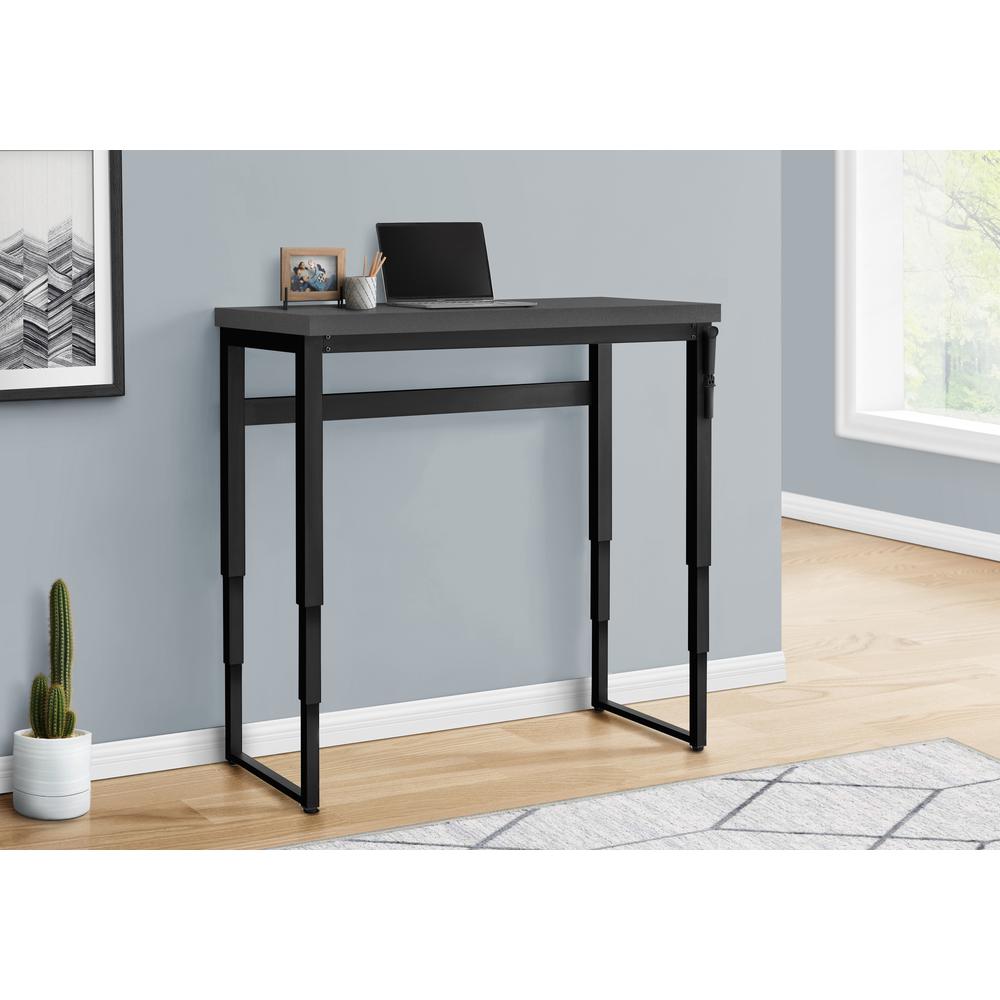 Computer Desk, Home Office, Standing, Adjustable, 48L, Work, Laptop. Picture 12