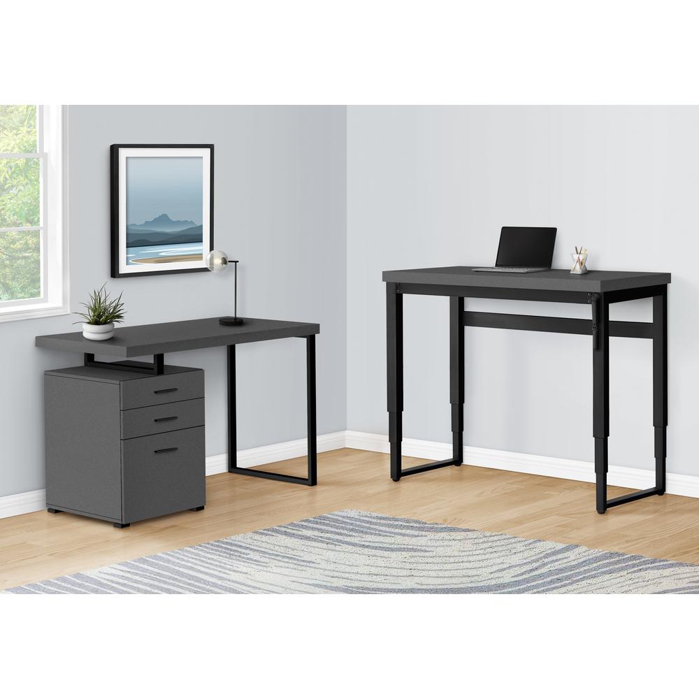 Computer Desk, Home Office, Standing, Adjustable, 48L, Work, Laptop. Picture 13