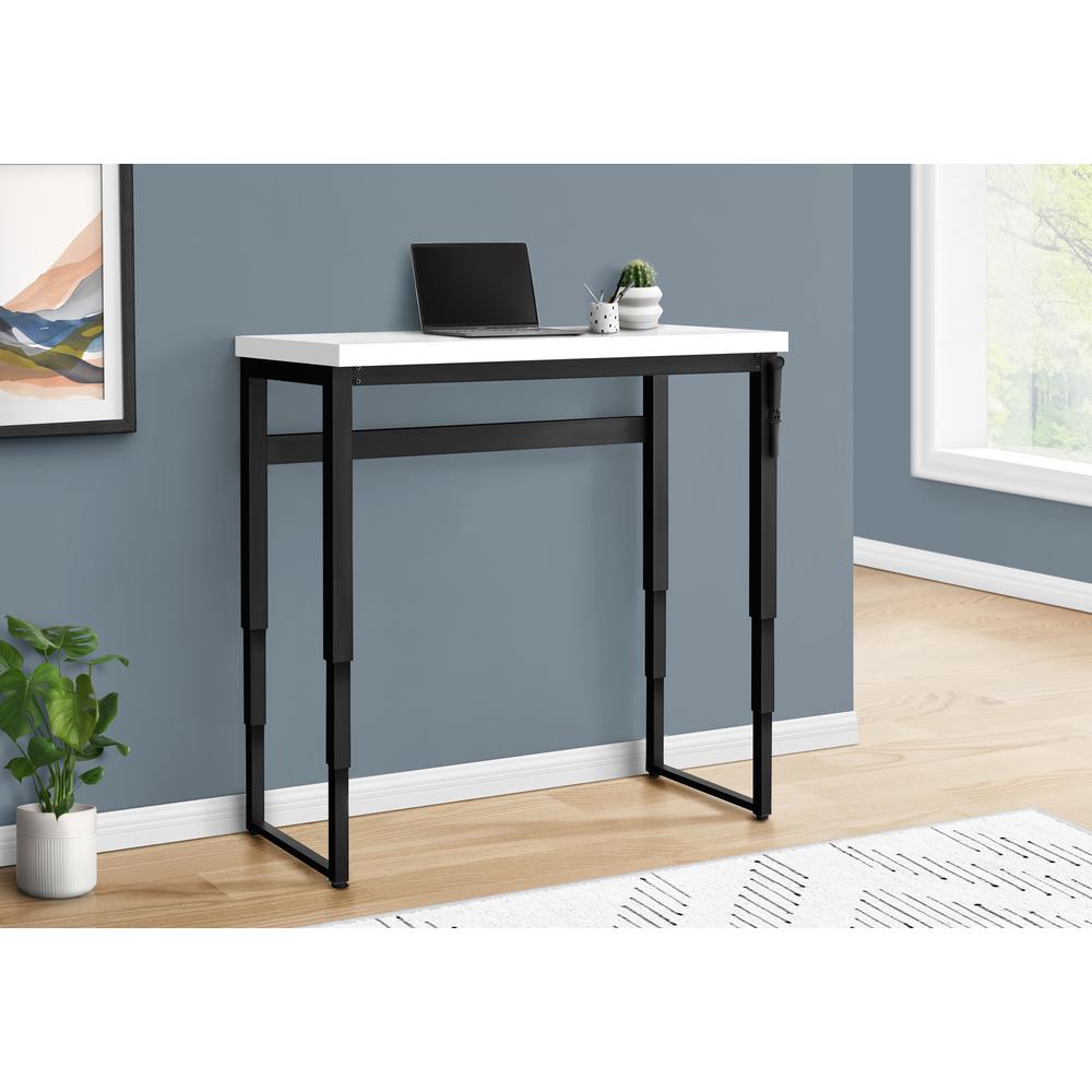 Computer Desk, Home Office, Standing, Adjustable, 48L, Work, Laptop. Picture 12