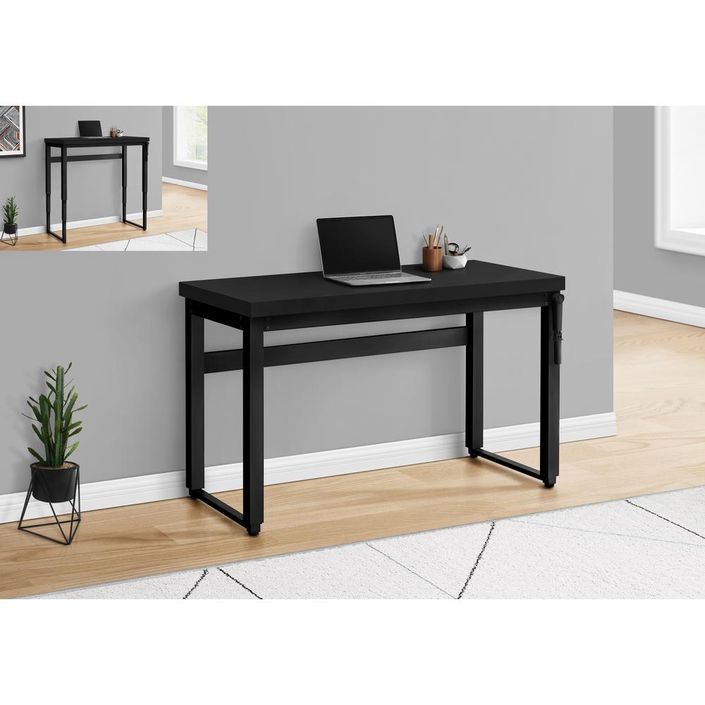 Computer Desk, Home Office, Standing, Adjustable, 48L, Work, Laptop. Picture 10