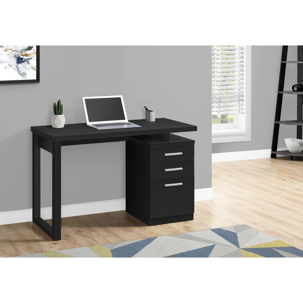 Computer Desk, Home Office, Laptop, Left, Right Set-up, Storage Drawers, 48L. Picture 9