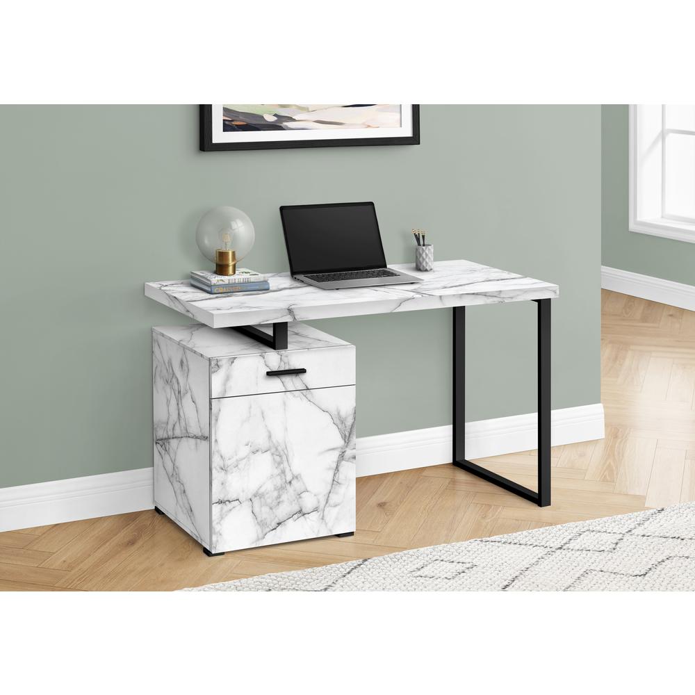 Computer Desk, Home Office, Laptop, Left, Right Set-up, Storage Drawers, 48L, W. Picture 2
