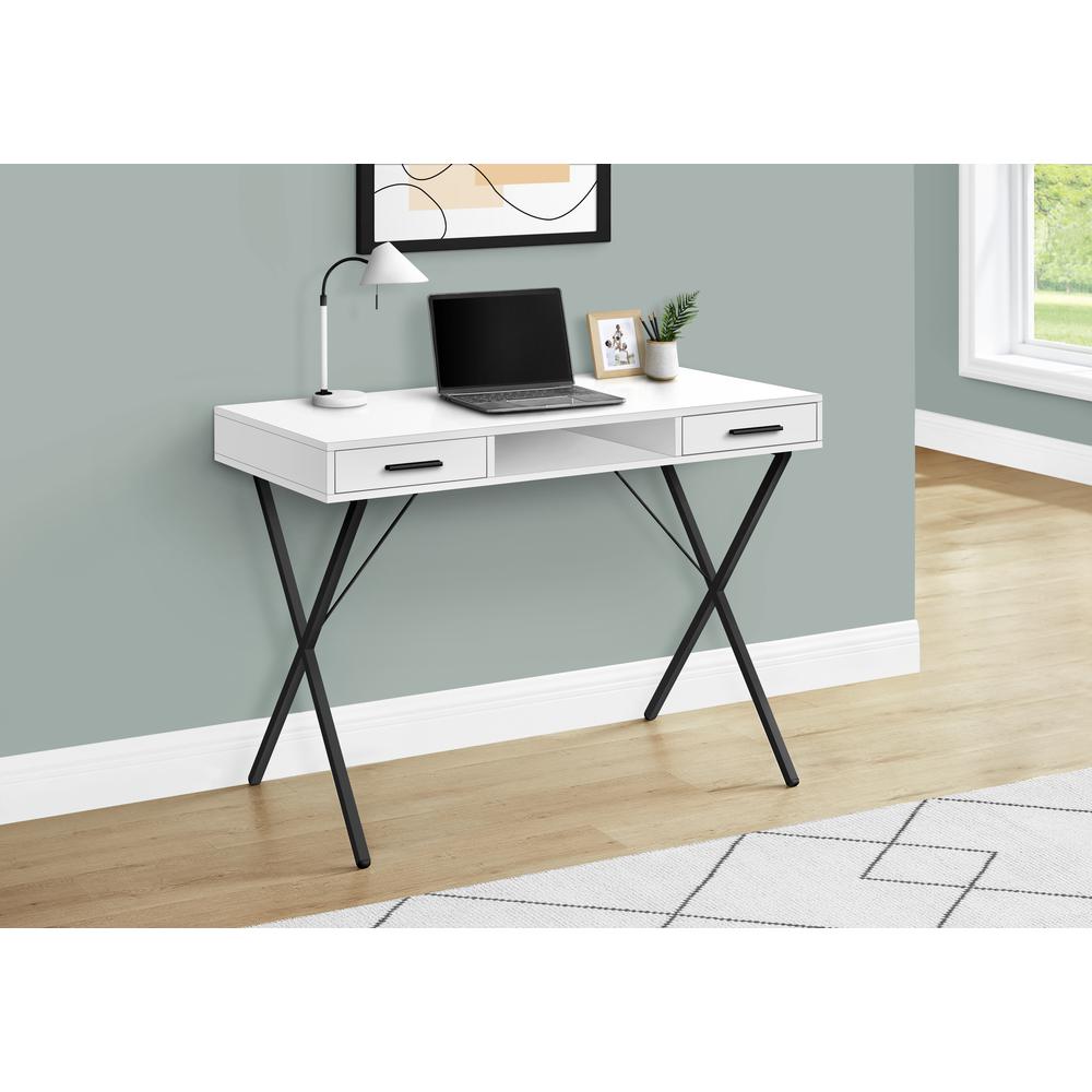 Computer Desk, Home Office, Laptop, Left, Right Set-up, Storage Drawers, 42L. Picture 2