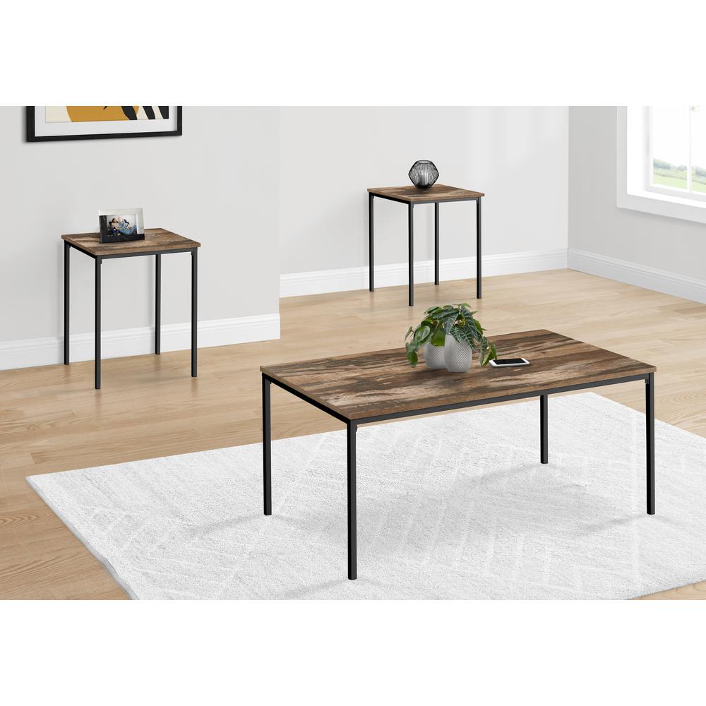 Table Set, 3pcs Set, Coffee, End, Black. Picture 10