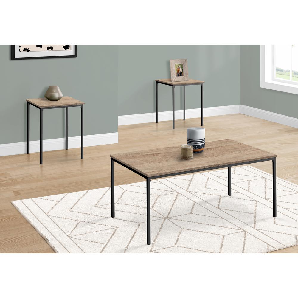 Table Set, 3pcs Set, Coffee, End, Black. Picture 10