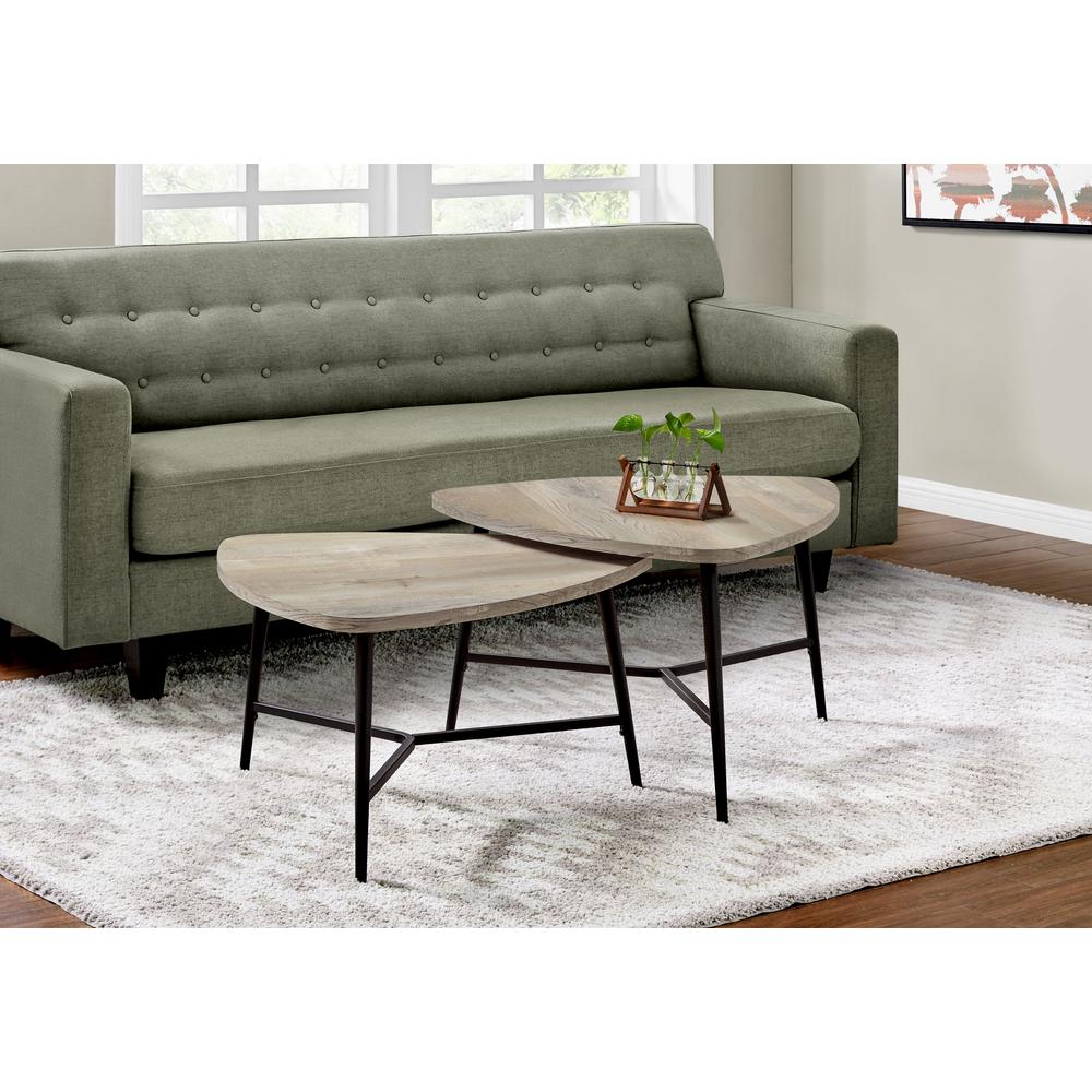 Table Set, 2pcs Set, Coffee, End, Side, Accent, Living Room. Picture 2