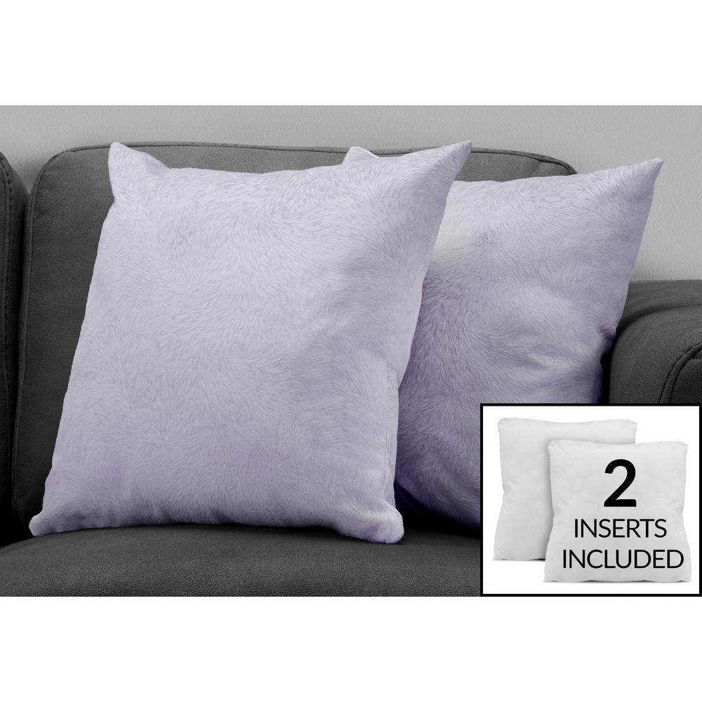 Pillows, Set Of 2, 18 X 18 Square, Insert Included, Decorative Throw, Accent. Picture 2