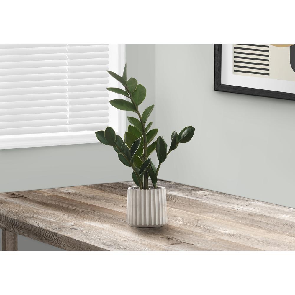 Artificial Plant, 20 Tall, Zz, Indoor, Faux, Fake, Table, Greenery, Potted. Picture 5