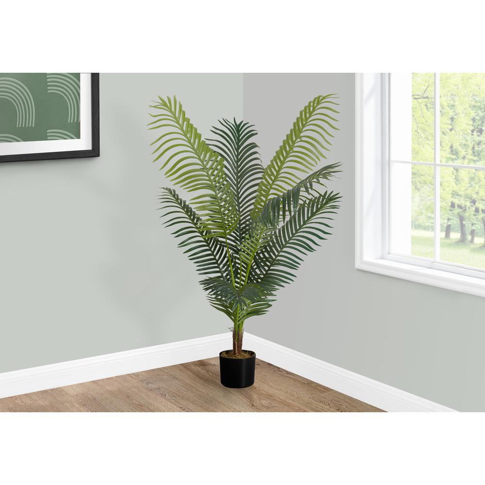 Artificial Plant, 47 Tall, Palm Tree, Indoor, Faux, Fake, Floor, Greenery. Picture 5