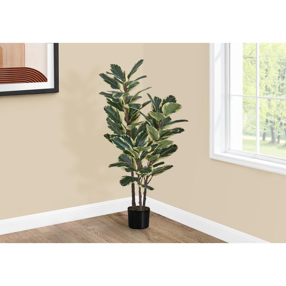 Artificial Plant, 47 Tall, Oak Tree, Indoor, Faux, Fake, Floor, Greenery. Picture 5