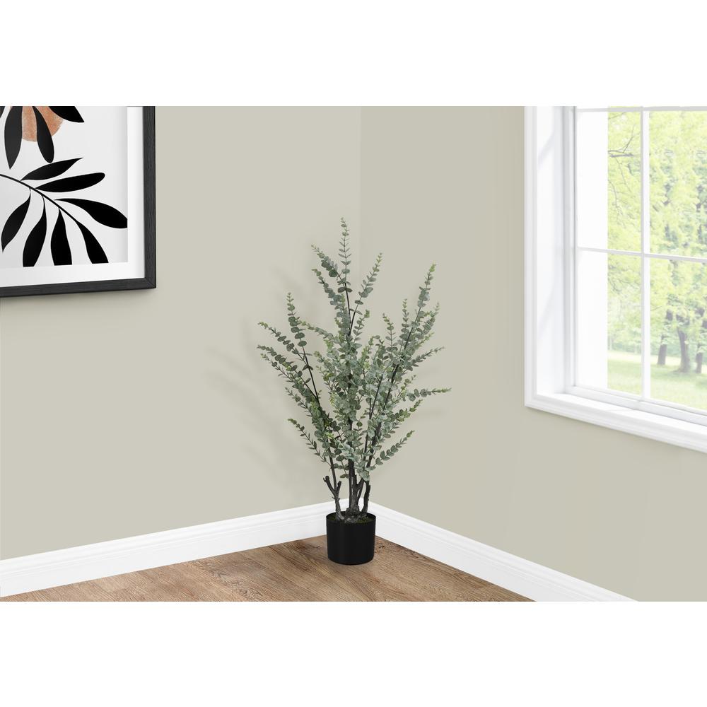 Artificial Plant, 44 Tall, Eucalyptus Tree, Indoor, Faux, Fake, Floor. Picture 5