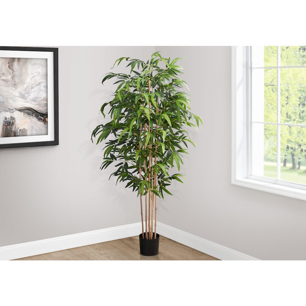 Artificial Plant, 83" Tall, Bamboo Tree, Floor, Indoor. Picture 2