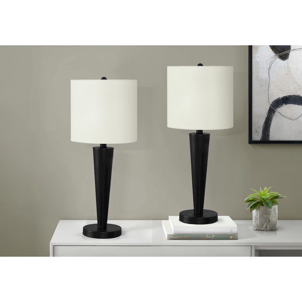 Lighting, Set Of 2, 24H, Table Lamp, Usb Port Included, Black. Picture 6