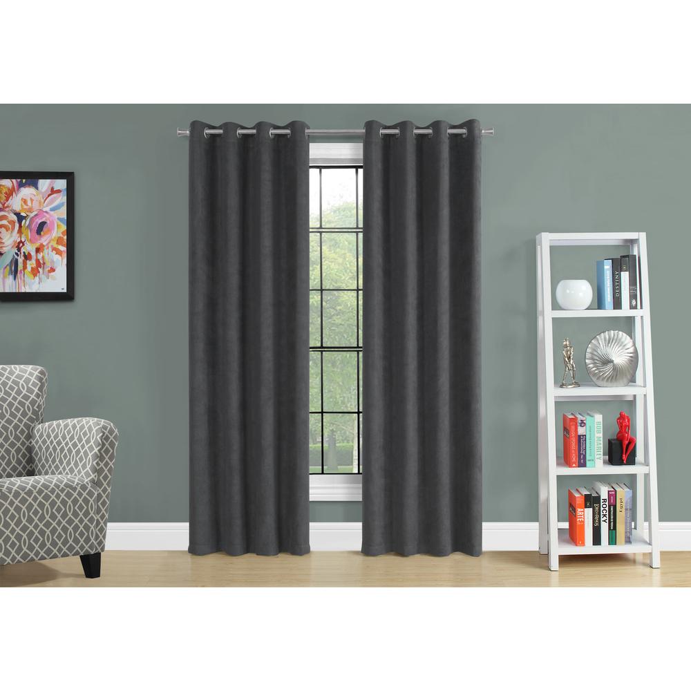Curtain Panel, 2pcs Set, 54W X 95L, Room Darkening, Grommet, Living Room. Picture 3
