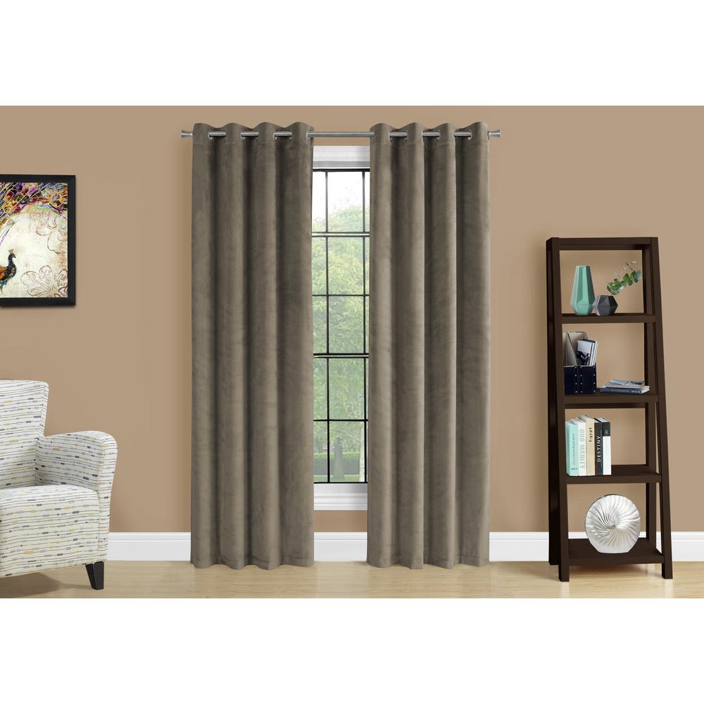 Curtain Panel, 2pcs Set, 54W X 84L, Room Darkening, Grommet, Living Room. Picture 3