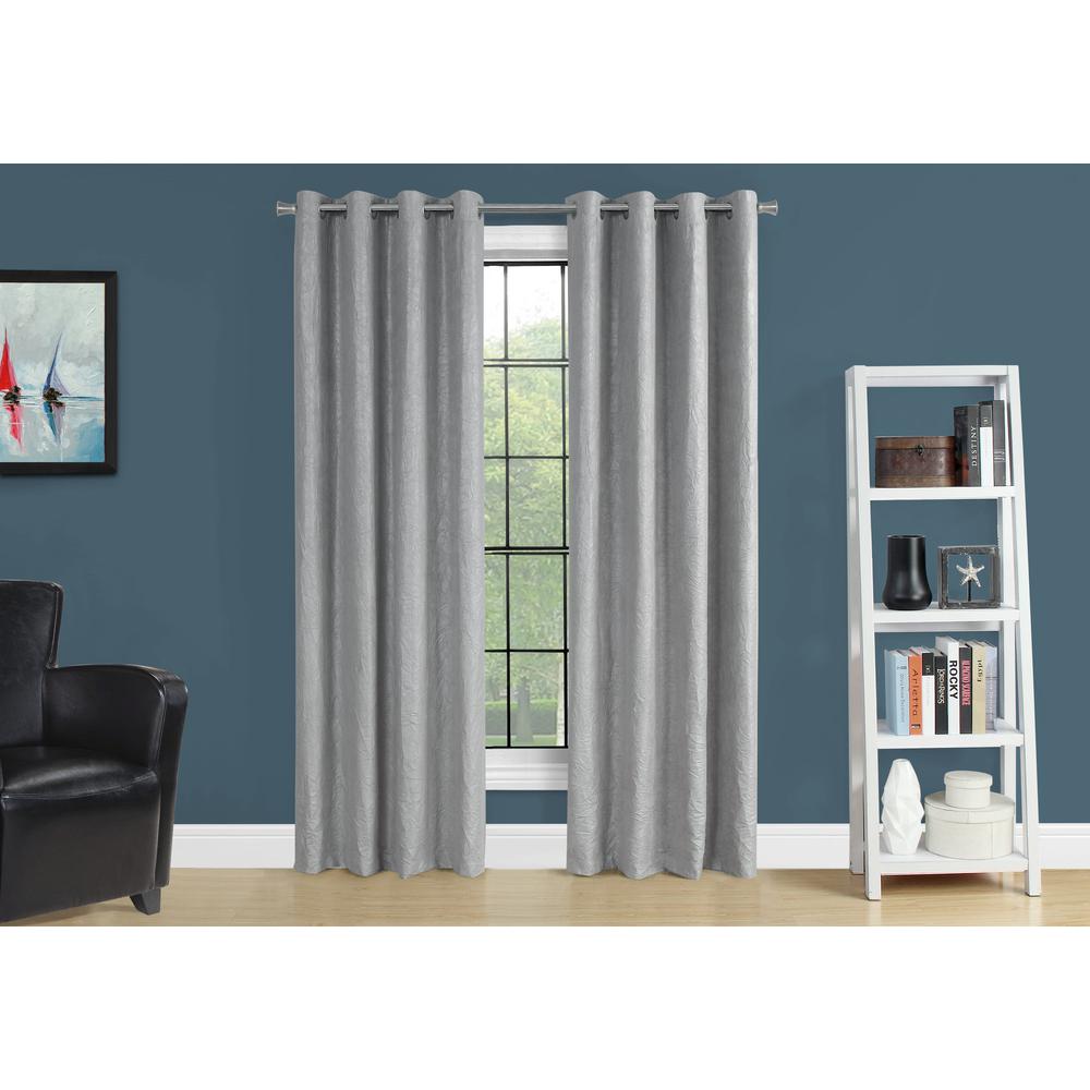 Curtain Panel, 2pcs Set, 54W X 95L, Room Darkening, Grommet, Living Room. Picture 3