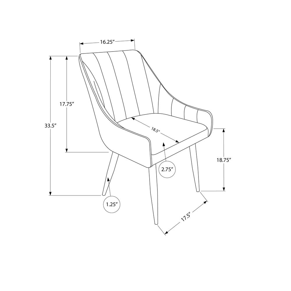 Dining Chair, Set Of 2, Side, Upholstered, Kitchen, Dining Room. Picture 10
