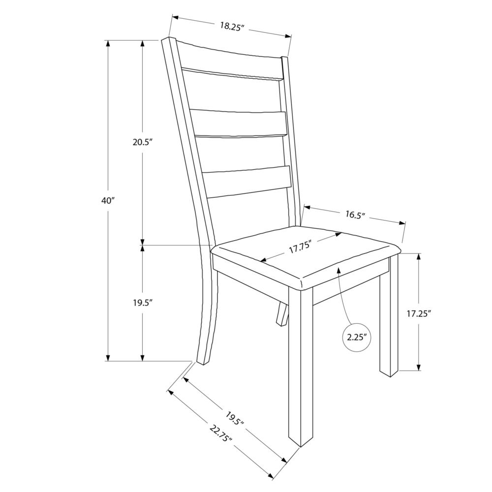 Dining Chair, Set Of 2, Side, Upholstered, Kitchen, Dining Room. Picture 11